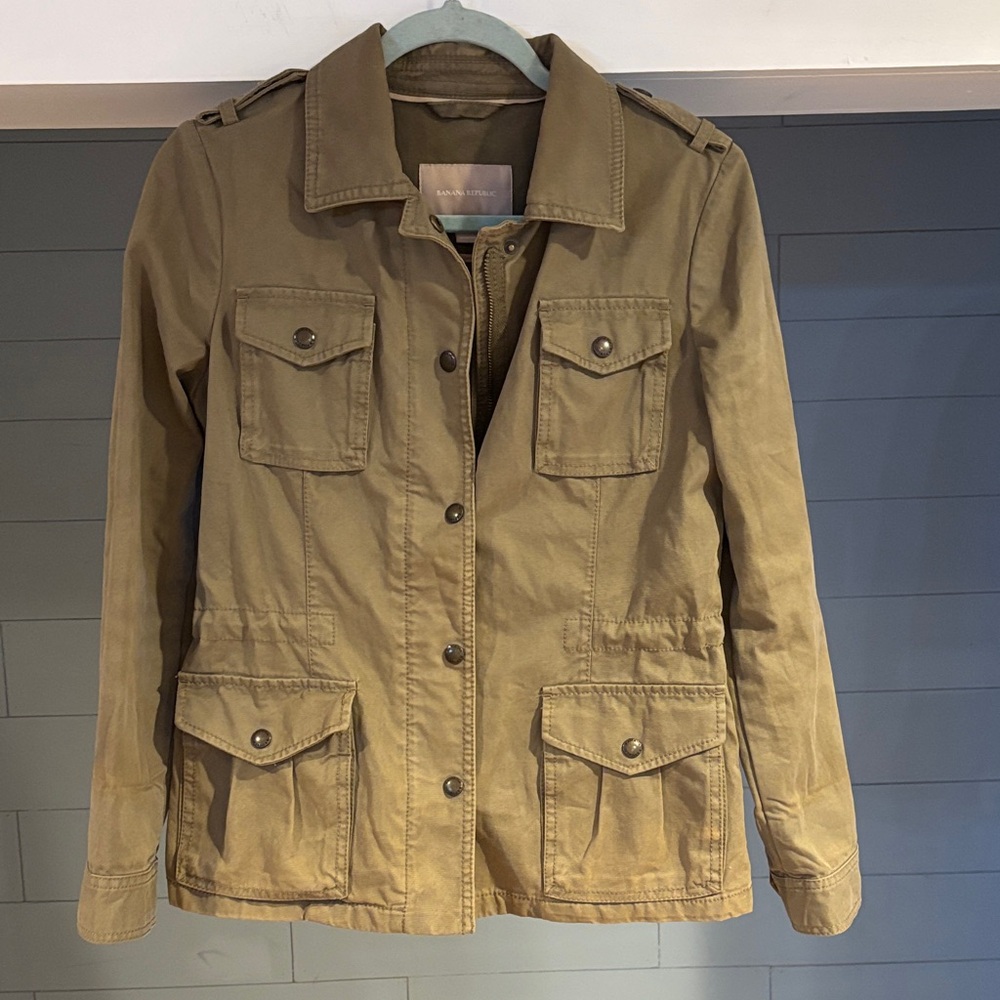 Banana Republic Khaki Utility Jacket‎